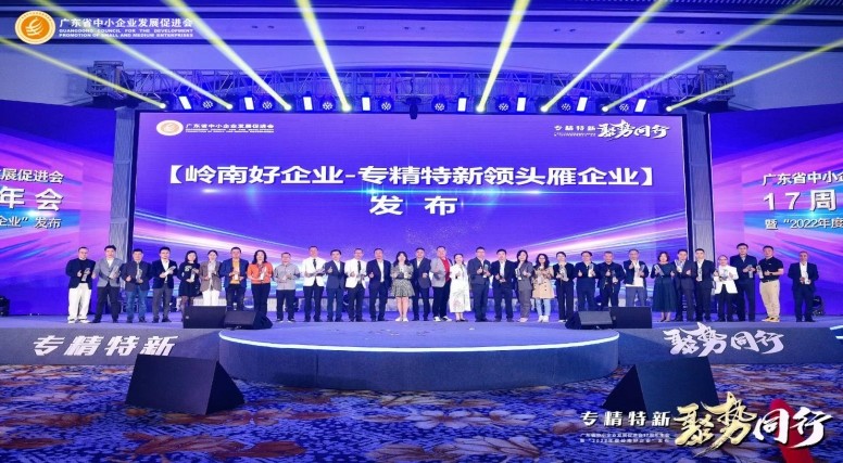 荣获“2022年度岭南好企业-专精特新领头雁企业”称号
